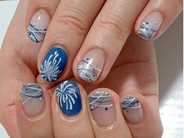 花火ネイル