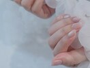 淡色マグネットネイル