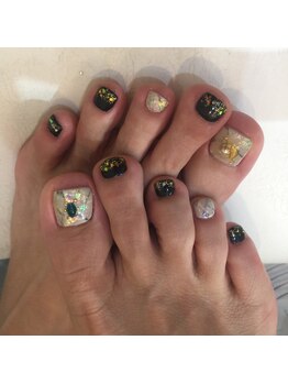 ネイルケアサロンエルミタージュ/キラキラ大理石