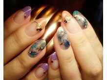 キャプラスネイル ミュウ(CAPLUS NAIL Mew)/カラフルフレンチ♪