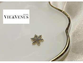 ヴィーアンドヴィーナス 田町店(VIE&Venus)/雪の結晶 クリスマスネイル