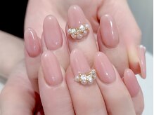 ネイルマジック 仙台一番町店(NAIL MAJIC)/肌馴染みカラー×パール¥8800
