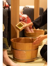 彗星蘭 浅草店/抹茶の足湯