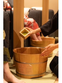 彗星蘭 浅草店/抹茶の足湯