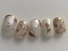 アイネイルズ 池袋店(I-nails)/ピンクチューリップミラー