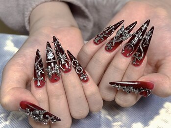 モアネイル 新宿/地雷ネイル/つけ放題/新宿