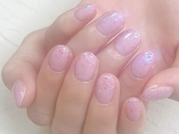ケーズネイル製作所/ラメグラデーションネイル