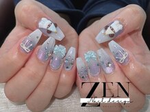 ゼン ネイル デザイン 池袋(ZEN NAIL DESIGN)/* 長 さだしやり放題×つけ放題