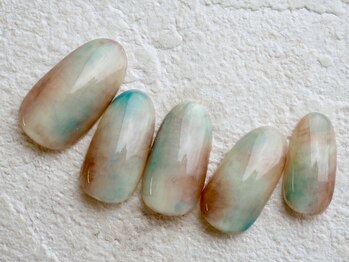 洗練大人の大理石風ニュアンス