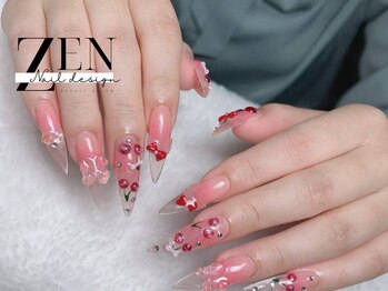 ゼン ネイル デザイン 池袋(ZEN NAIL DESIGN)/ 長さだしやり放題×つけ放題