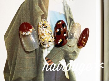 ネイル―ジュ 札幌大通店(nairouge*)/クラッシュシェルネイル♪