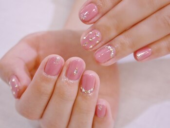 ラルネイル 大宮(Lull. nail)/*ピンクビジュー*ワンカラー*