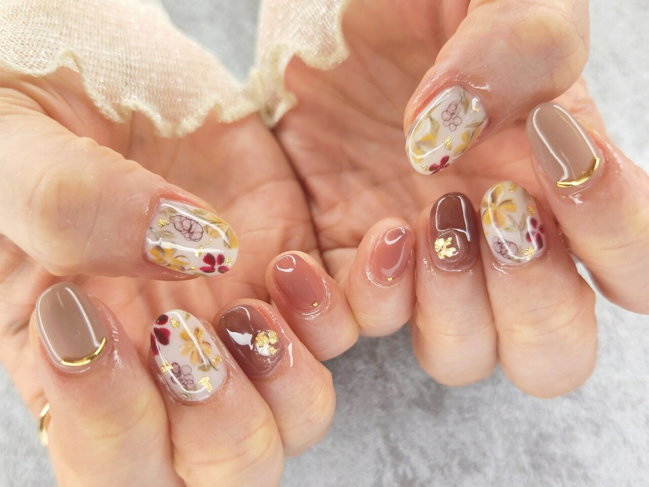 ネイルチップオーダー フルオーダー🎀 おまかせでお作りさせて頂きました☺️ いつも