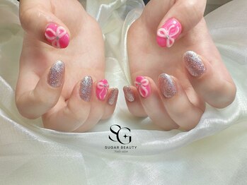 リボンネイルデザイン