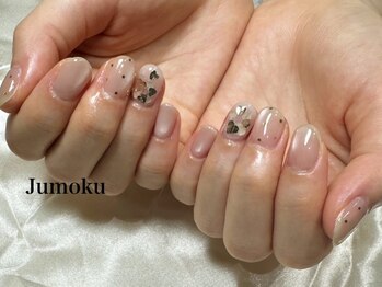 ヘアーデザイン ジュモク(Jumoku)の写真/ショートならではのアートやデザインが多数♪ライフスタイルに合わせ短いお爪にぴったりな大人ネイルを☆