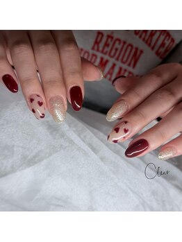 クリア(Clear)/バレンタインネイル