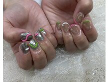 ネイルサロン ドレリッチ 心斎橋店(drerich)/ミラー アシメnail