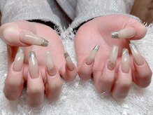 レアネイル 新宿(le'a nail)/ラメフレンチ
