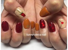 サニーサイドアップ ネイル(Sunny SideUp nail)/pumpkin color art