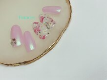フランセス(Frances)/桜ネイル×オーロラネイル