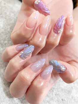 テラス(TERRACE)/人魚の鱗ネイル