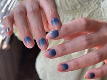 アイネイルズ 梅田店(I nails)/ネイビーピンクグラデ¥9700
