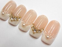 ネイルサロンミキ 横浜(MIKI)/レースアートビジューネイル人気