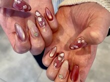 プラス ファースト(Plus 1st)/桜ネイルby sasabe