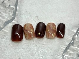 ニュアンスネイル/ブラウン