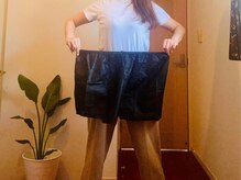 サロン ド アオゾラ(Salon de Aozora)/オイルリンパ紙ショーツ大5L黒色