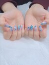 ハートホログラムネイル