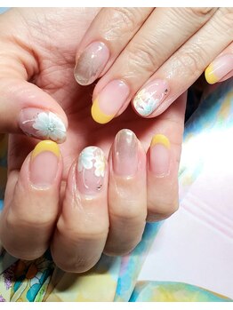 ユイアス(YUias...)/春フラワーネイル