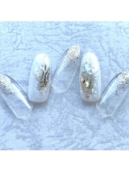 ミュナ(myuna)/ホワイトシェルネイル