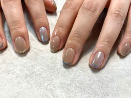 カラー細フレンチニュアンス