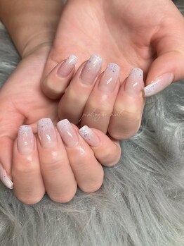 ピンクシュガーネイル(pink sugar nail)/うるうるキラキラグラデーション