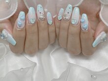 ハニービービー(Honey Bee Bee)/水色ガーリーネイル