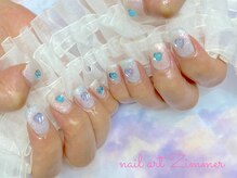 ネイルアート ジマー/60minart/パラジェル/韓国ハート