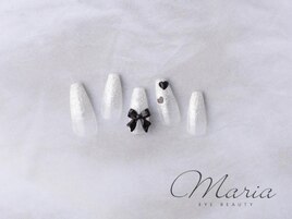 モノクロリボンネイル