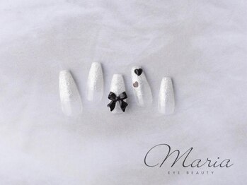 マリアアイビューティー 西梅田(Maria Eye Beauty)/モノクロリボンネイル