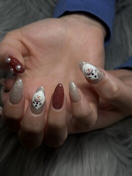 アース 新瑞橋店(HAIR & MAKE EARTH)/クリスマスネイル