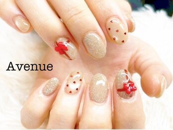 アベニュー(Avenue)の写真/【定額アート100種類・カラー300色】上品なちゅるんと艶爪◎府中駅前/朝9～夜22時迄営業♪