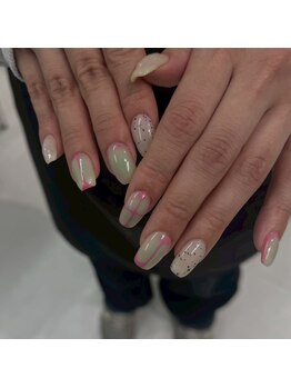 春ニュアンスネイル¥9000♪