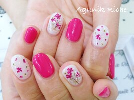 【押し花ネイル】