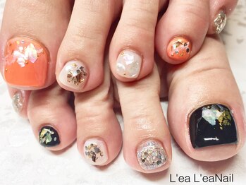 レアレアネイル(Lealeanail)/【パラジェル】シェルデザイン