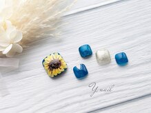 ワイネイル(Y.nail)/ひまわり主張デザイン
