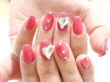 サロン ラーラフ(Salon)/【定額ネイル】ハートビジュー