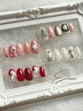 エクルーン(ecloun)/大人可愛いクリスマスネイル