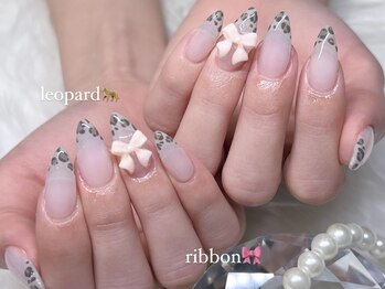 レオパード×リボン