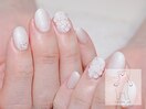 ブライダルネイルフラワーネイル