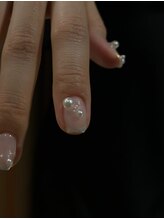 アトワ バイ サイ(A'tois by sai)/white perl and mirror french